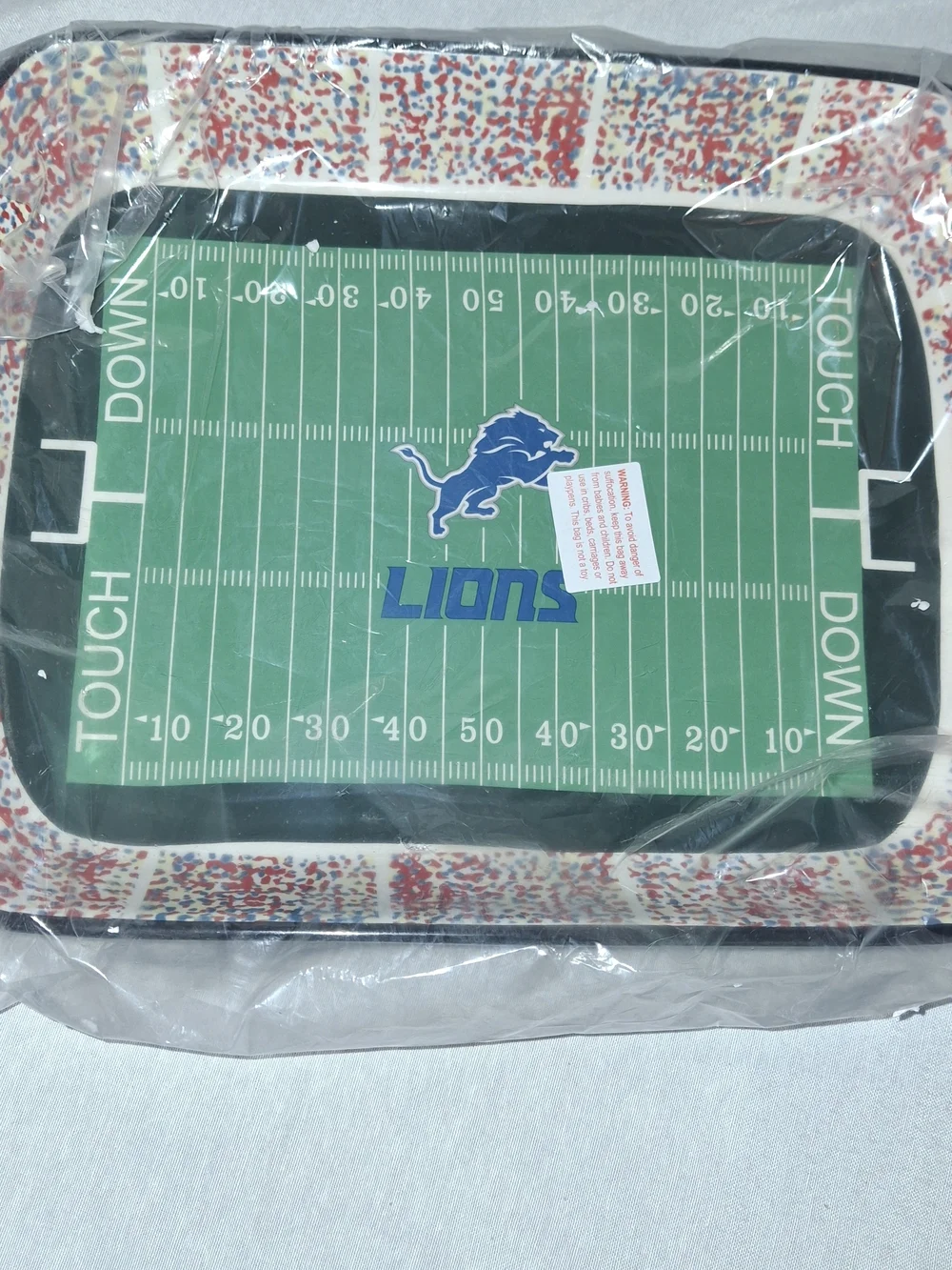 Football Stadium Chips and DIP Serving Set with Detroit Lions Logo